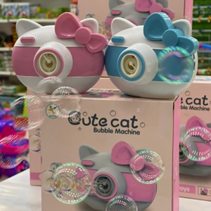 دستگاه حباب ساز دوربینی طرح کیتی Cute Cat Bubble Machine-اسباب بازی